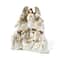 Glitzhome® 13" Ivory & Gold Resin Nativity Figurine